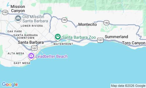 Ausschnitt der Weltkarte zu Butterfly Beach