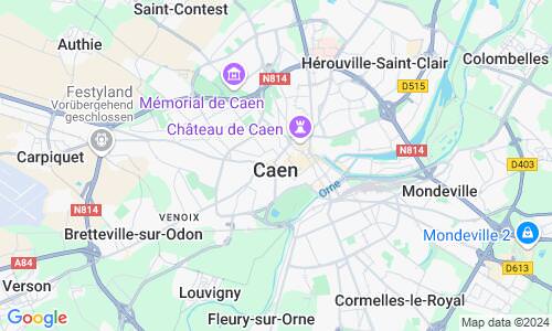Ausschnitt der Weltkarte zu Caen