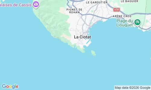 Ausschnitt der Weltkarte zu Calanque de Figuerolles