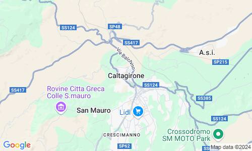 Ausschnitt der Weltkarte zu Caltagirone