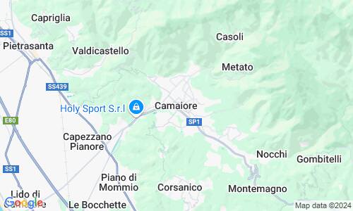 Ausschnitt der Weltkarte zu Camaiore