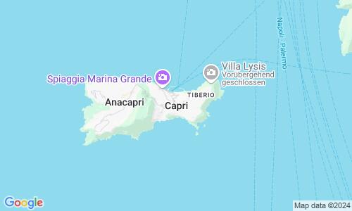 Ausschnit der Weltkarte zu Capri