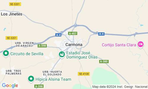 Ausschnitt der Weltkarte zu Carmona