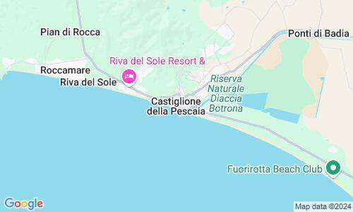 Ausschnitt der Weltkarte zu Castiglione della Pescaia