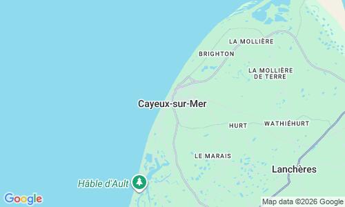 Ausschnitt der Weltkarte zu Cayeux Sur Mer