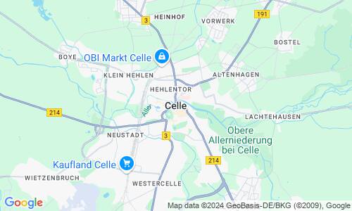 Ausschnitt der Weltkarte zu Celle
