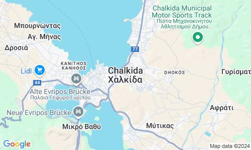Ausschnitt der Weltkarte zu Chalkida