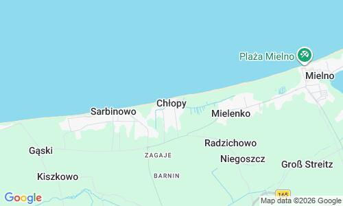 Ausschnitt der Weltkarte zu Chlopy Strand