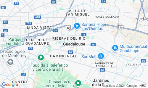 Ausschnitt der Weltkarte zu Ciudad Guadalupe