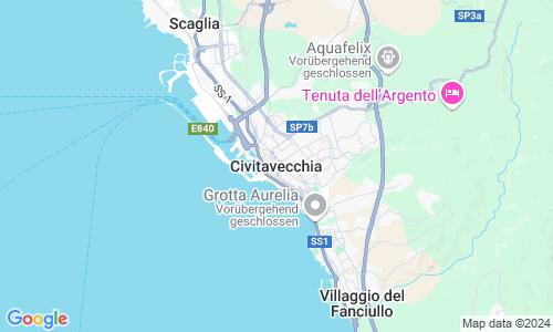 Ausschnitt der Weltkarte zu Civitavecchia