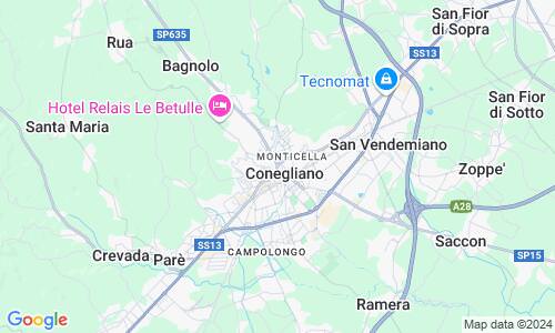 Ausschnitt der Weltkarte zu Conegliano