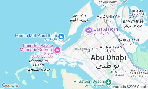 Ausschnitt der Weltkarte zu Corniche Beach