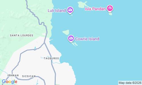 Ausschnitt der Weltkarte zu Cowrie Island