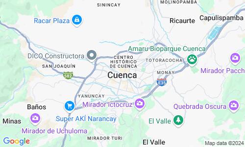 Ausschnit der Weltkarte zu Cuenca