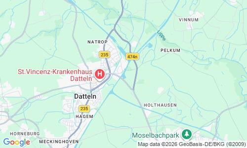 Ausschnitt der Weltkarte zu Dattelner Meer