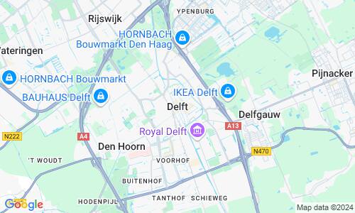 Ausschnitt der Weltkarte zu Delft
