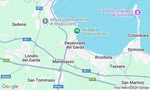 Ausschnitt der Weltkarte zu Desenzano del Garda
