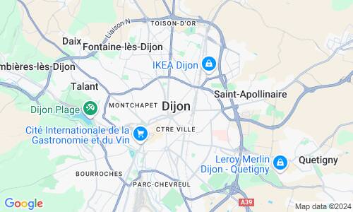 Ausschnit der Weltkarte zu Dijon
