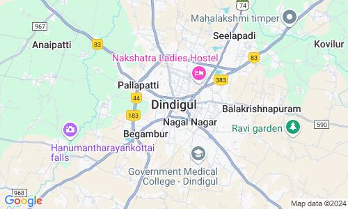 Ausschnitt der Weltkarte zu Dindukkal