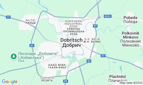 Ausschnitt der Weltkarte zu Dobritsch