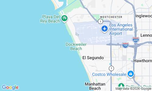 Ausschnitt der Weltkarte zu Dockweiler Beach