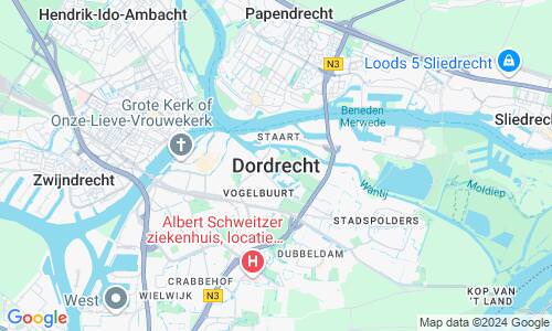 Ausschnitt der Weltkarte zu Dordrecht