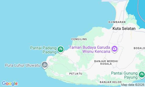 Ausschnitt der Weltkarte zu Dreamland Beach