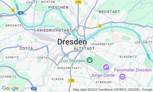 Ausschnit der Weltkarte zu Dresden