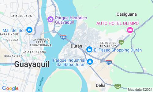 Ausschnitt der Weltkarte zu Durán