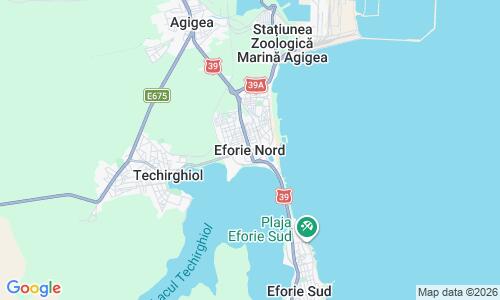 Ausschnitt der Weltkarte zu Eforie Nord Beach