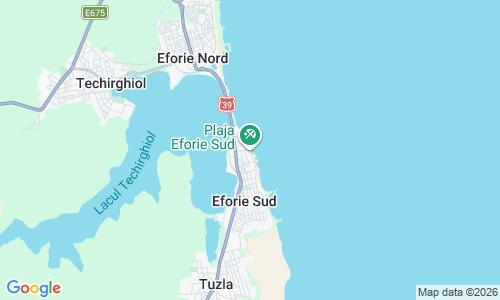 Ausschnitt der Weltkarte zu Eforie Sud Beach