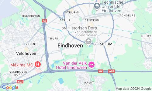 Ausschnit der Weltkarte zu Eindhoven