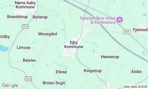 Ausschnitt der Weltkarte zu Ejby Strand