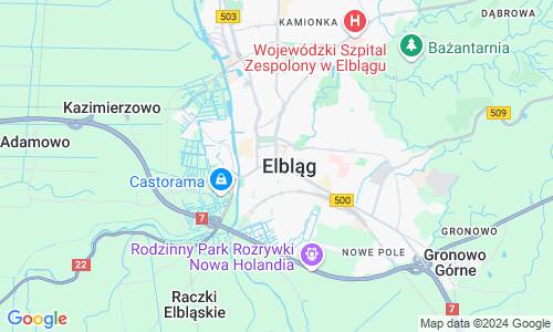 Ausschnitt der Weltkarte zu Elbing