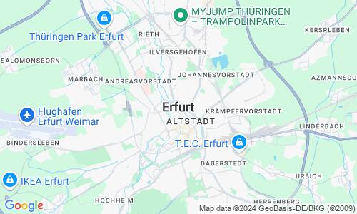Ausschnitt der Weltkarte zu Erfurt