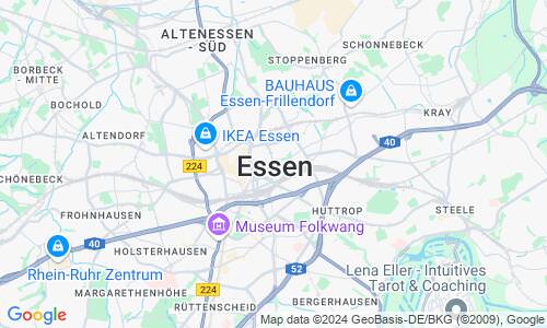 Ausschnitt der Weltkarte zu Essen