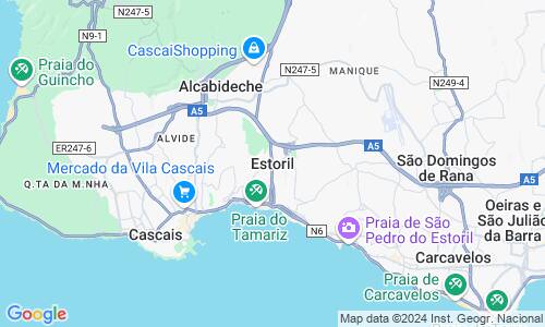 Ausschnitt der Weltkarte zu Estoril