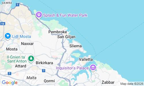 Ausschnitt der Weltkarte zu Exiles Beach