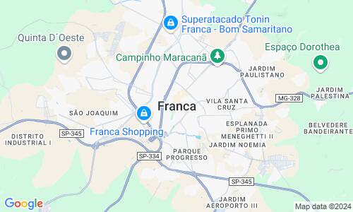 Ausschnitt der Weltkarte zu Franca