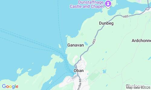 Ausschnitt der Weltkarte zu Ganavan Strand