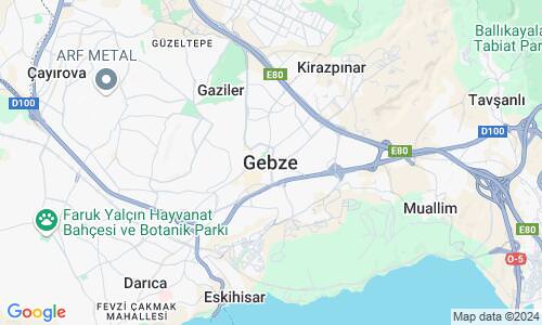 Ausschnitt der Weltkarte zu Gebze