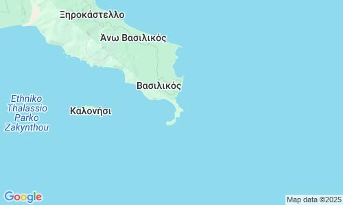 Ausschnitt der Weltkarte zu Gerakas Beach