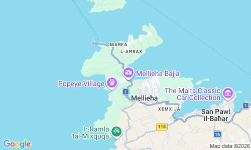 Ausschnitt der Weltkarte zu Ghadira Bay