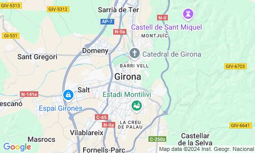 Ausschnitt der Weltkarte zu Girona