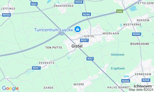 Ausschnitt der Weltkarte zu Gistel