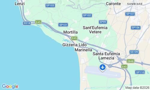 Ausschnitt der Weltkarte zu Gizzeria Lido