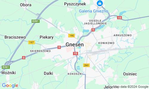 Ausschnitt der Weltkarte zu Gniezno