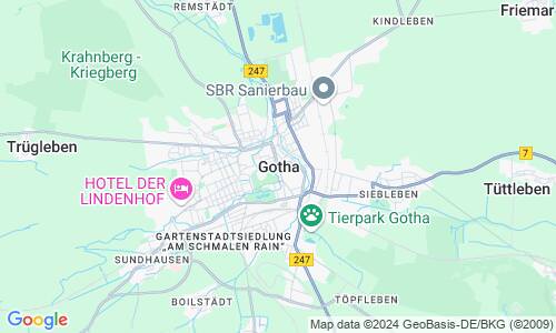 Ausschnitt der Weltkarte zu Gotha