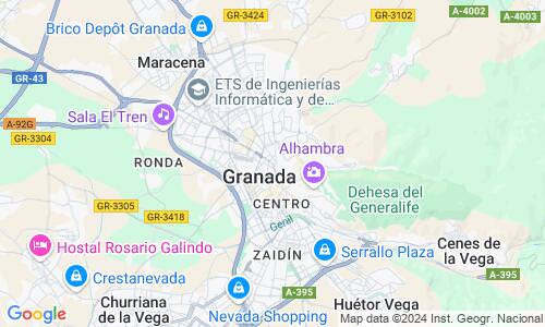 Ausschnit der Weltkarte zu Granada