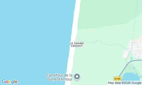 Ausschnitt der Weltkarte zu Grand Crohot Strand